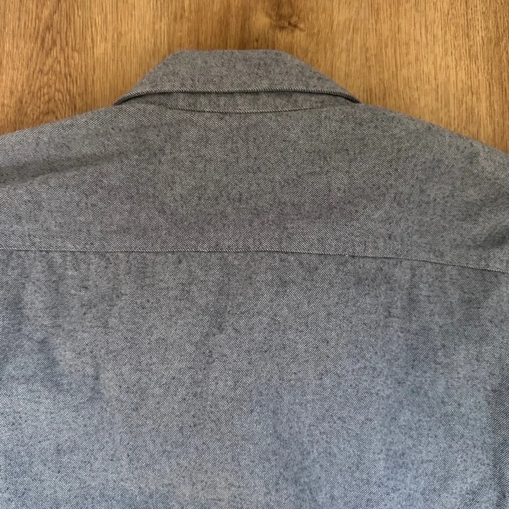 Eddie Bauer Men's Gray Fleece Lined Shirt Jacket Shaket Size Medium